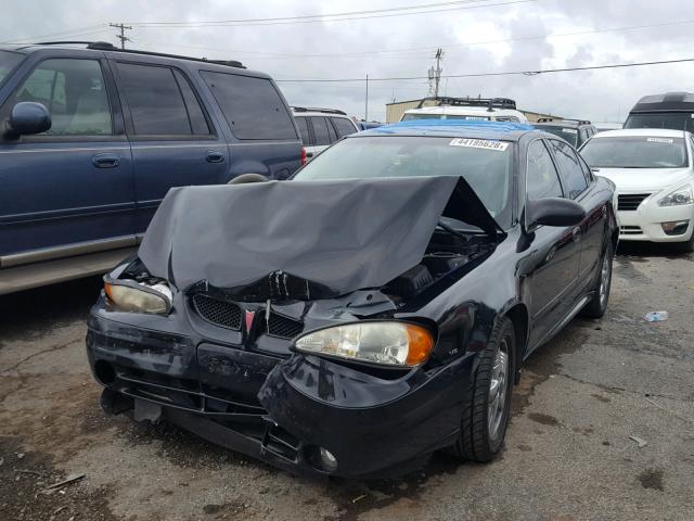 1G2NF52EX3M627378 - 2003 PONTIAC GRAND AM S შავი ფოტო 2