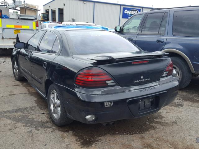 1G2NF52EX3M627378 - 2003 PONTIAC GRAND AM S შავი ფოტო 3