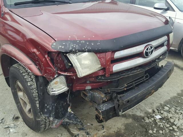 5TBBT44103S433998 - 2003 TOYOTA TUNDRA ACC RED photo 9