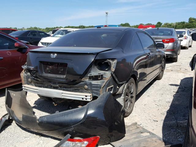 2HGFG12969H513965 - 2009 HONDA CIVIC EXL BLACK photo 4