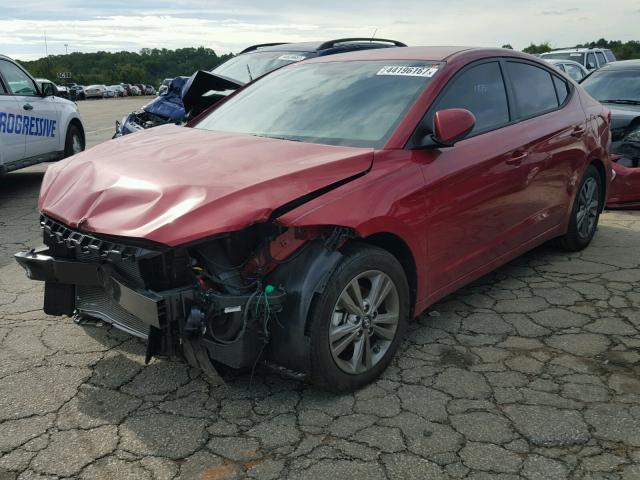 5NPD84LF4HH015133 - 2017 HYUNDAI ELANTRA SE RED photo 2