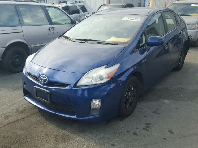 JTDKN3DU0A0175097 - 2010 TOYOTA PRIUS BLUE photo 2