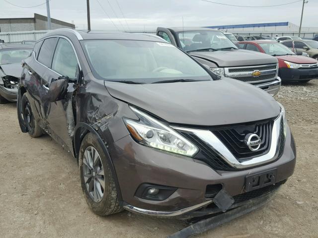 5N1AZ2MH5FN264800 - 2015 NISSAN MURANO S BROWN photo 1