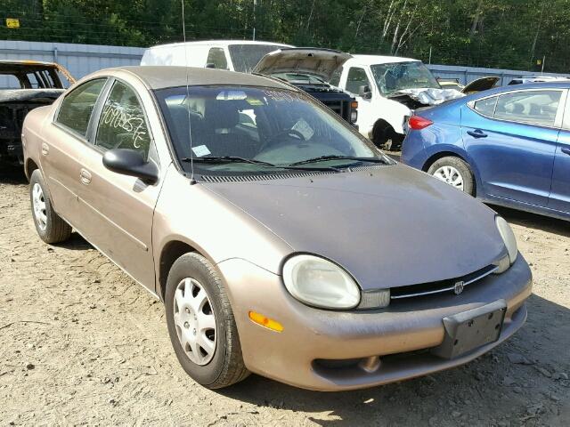 1B3ES46C61D217265 - 2001 DODGE NEON BROWN photo 1