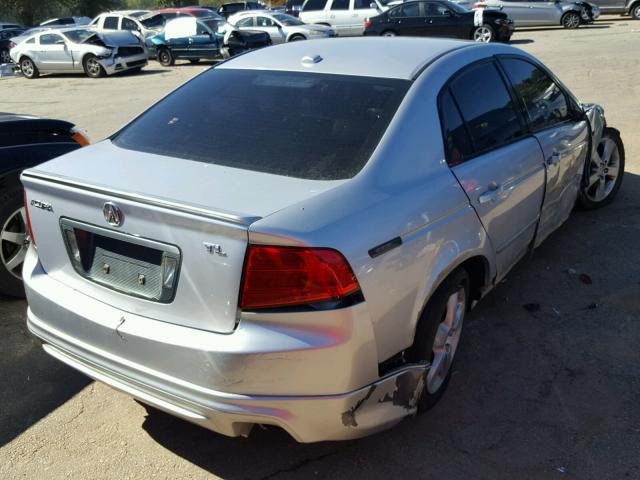 19UUA66264A015498 - 2004 ACURA TL SILVER photo 4