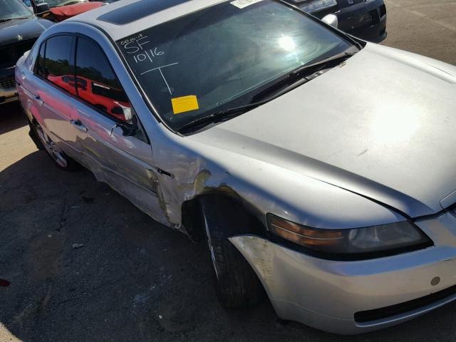 19UUA66264A015498 - 2004 ACURA TL SILVER photo 9