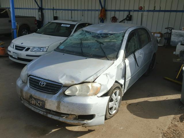 1NXBR32E76Z723883 - 2006 TOYOTA COROLLA CE SILVER photo 2