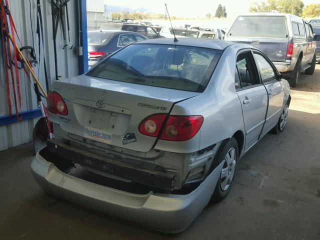 1NXBR32E76Z723883 - 2006 TOYOTA COROLLA CE SILVER photo 4