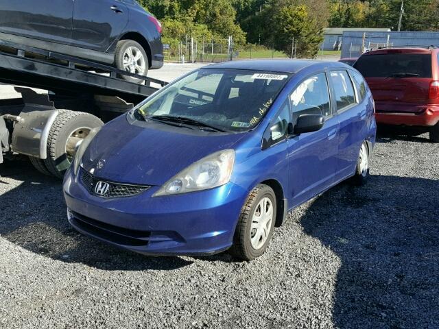 JHMGE8H20AS013324 - 2010 HONDA FIT BLUE photo 2