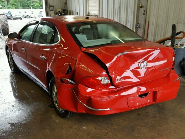 2G4WC582881170302 - 2008 BUICK LACROSSE C RED photo 3