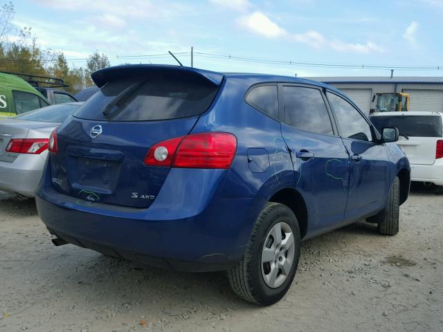 JN8AS58V38W138527 - 2008 NISSAN ROGUE BLUE photo 4