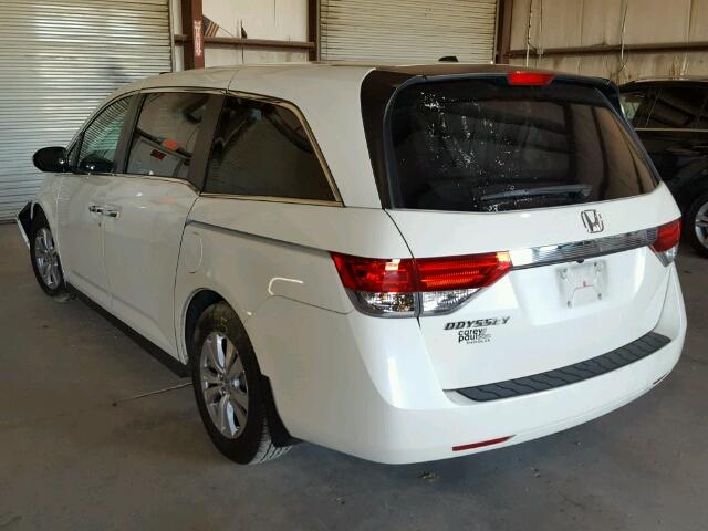 5FNRL5H68FB041376 - 2015 HONDA ODYSSEY EX WHITE photo 3