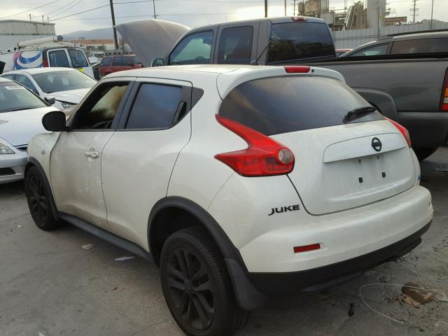 JN8AF5MR9DT207617 - 2013 NISSAN JUKE S WHITE photo 3