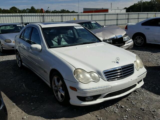 WDBRF52H96A892076 - 2006 MERCEDES-BENZ C GENERATI WHITE photo 1