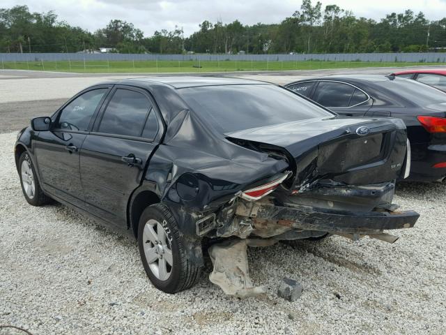 3FAHP07186R215802 - 2006 FORD FUSION BLACK photo 3