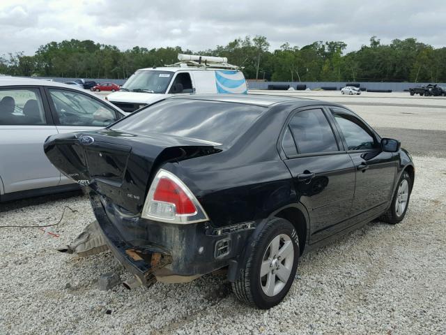 3FAHP07186R215802 - 2006 FORD FUSION BLACK photo 4