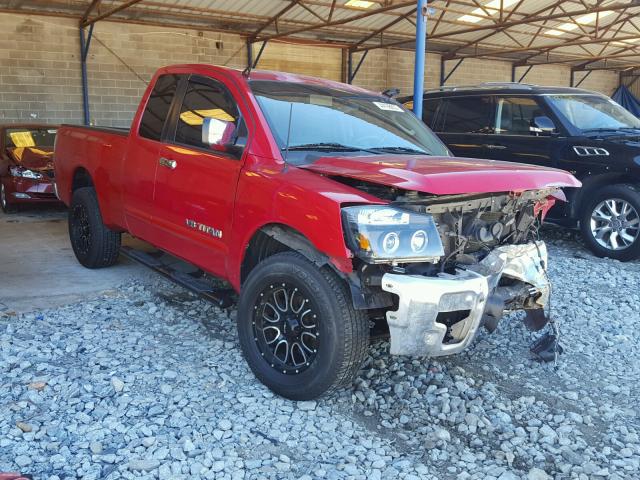 1N6BA06A85N517740 - 2005 NISSAN TITAN RED photo 1