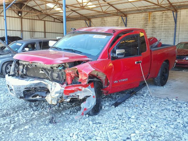 1N6BA06A85N517740 - 2005 NISSAN TITAN RED photo 2