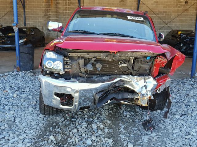 1N6BA06A85N517740 - 2005 NISSAN TITAN RED photo 9