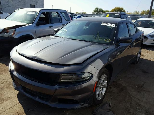 2C3CDXBG5GH173916 - 2016 DODGE CHARGER GRAY photo 2