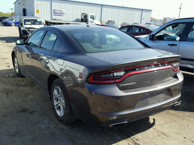 2C3CDXBG5GH173916 - 2016 DODGE CHARGER GRAY photo 3