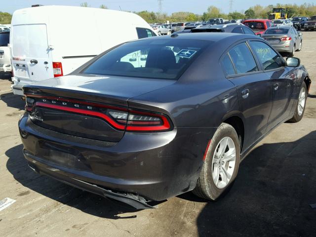 2C3CDXBG5GH173916 - 2016 DODGE CHARGER GRAY photo 4