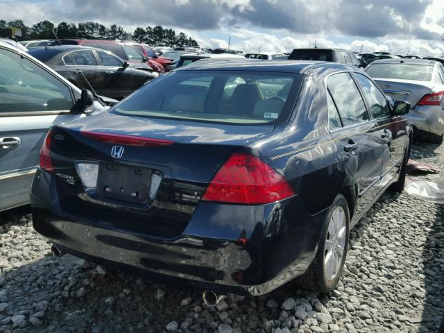 1HGCM66467A054746 - 2007 HONDA ACCORD BLACK photo 4