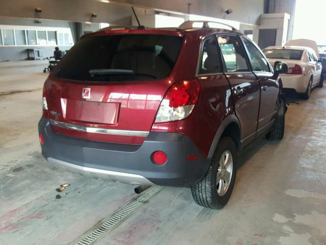 3GSCL33P18S669577 - 2008 SATURN VUE XE RED photo 4