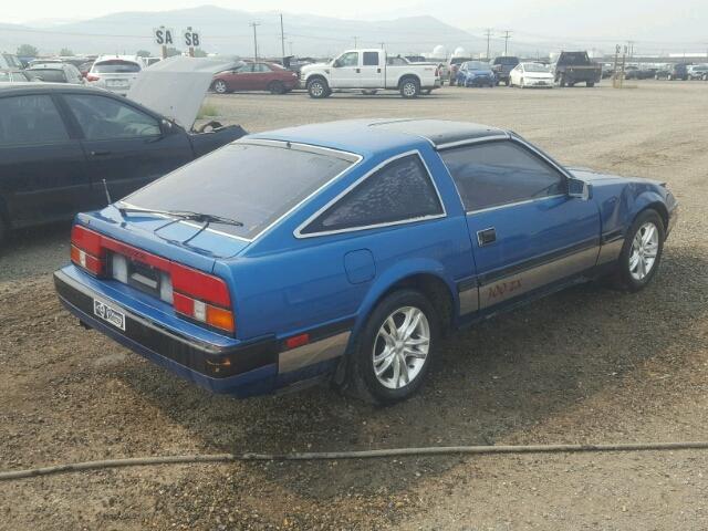 JN1HZ16SXFX049314 - 1985 NISSAN 300ZX 2+2 BLUE photo 4