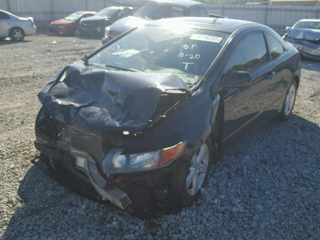 2HGFG12828H538688 - 2008 HONDA CIVIC EX BLACK photo 2