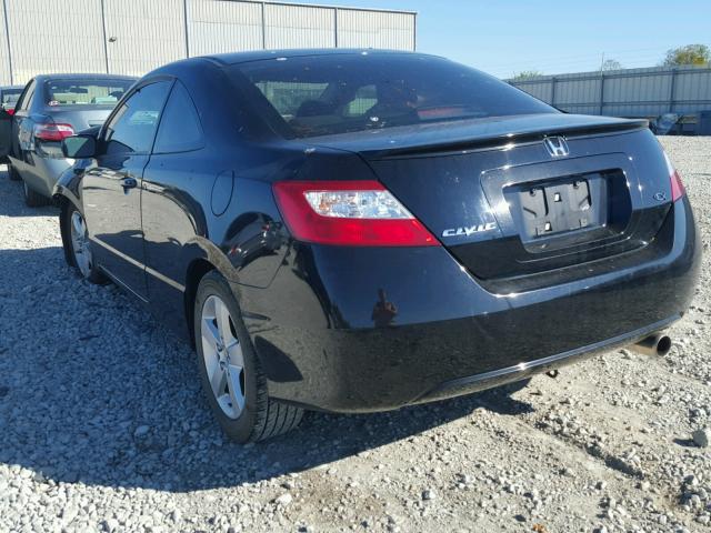 2HGFG12828H538688 - 2008 HONDA CIVIC EX BLACK photo 3