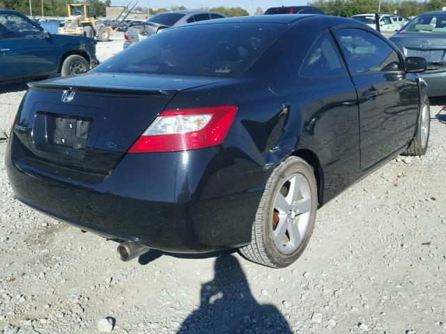 2HGFG12828H538688 - 2008 HONDA CIVIC EX BLACK photo 4