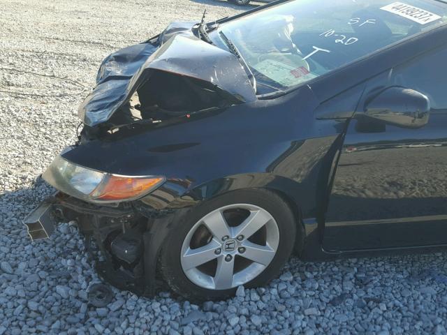 2HGFG12828H538688 - 2008 HONDA CIVIC EX BLACK photo 9