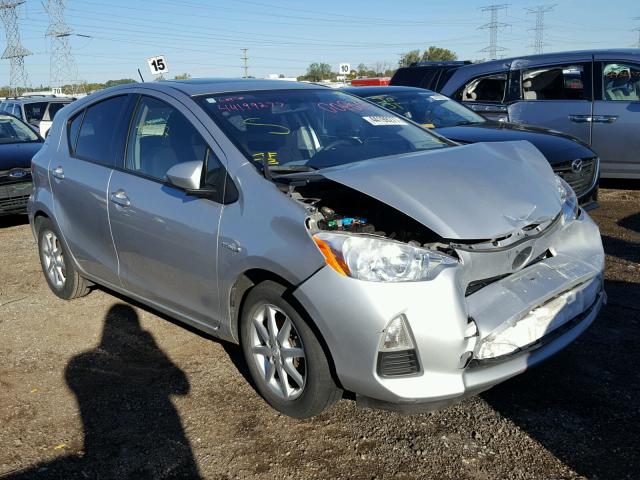 JTDKDTB37C1005636 - 2012 TOYOTA PRIUS C SILVER photo 1