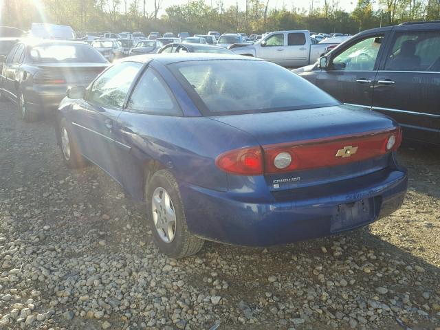 1G1JC12F947348727 - 2004 CHEVROLET CAVALIER BLUE photo 3