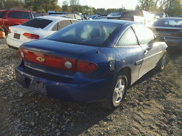 1G1JC12F947348727 - 2004 CHEVROLET CAVALIER BLUE photo 4