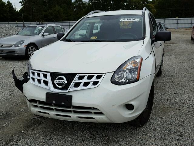 JN8AS5MV6EW710451 - 2014 NISSAN ROGUE SELE WHITE photo 2