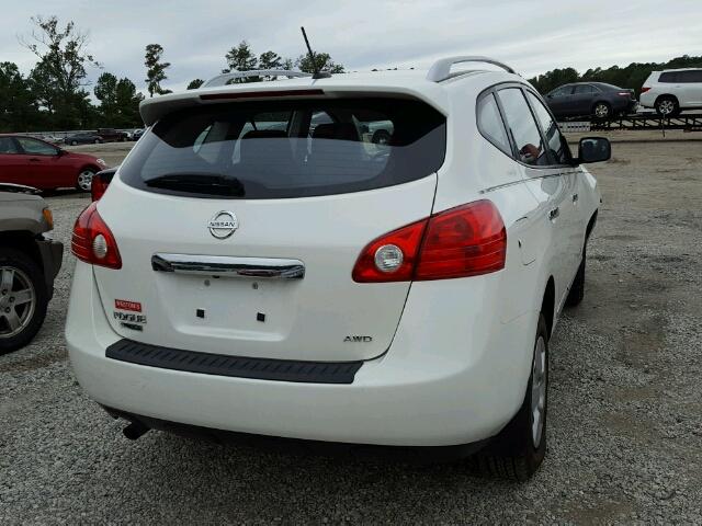 JN8AS5MV6EW710451 - 2014 NISSAN ROGUE SELE WHITE photo 4