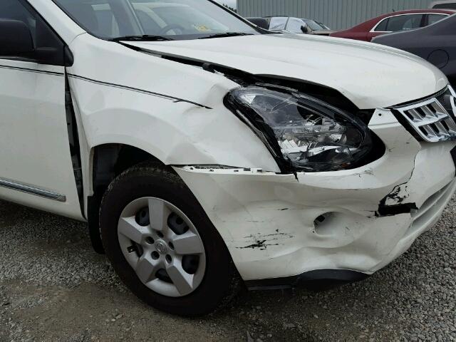 JN8AS5MV6EW710451 - 2014 NISSAN ROGUE SELE WHITE photo 9