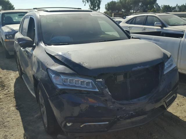 5FRYD3H85EB012526 - 2014 ACURA MDX ADVANC BLUE photo 1