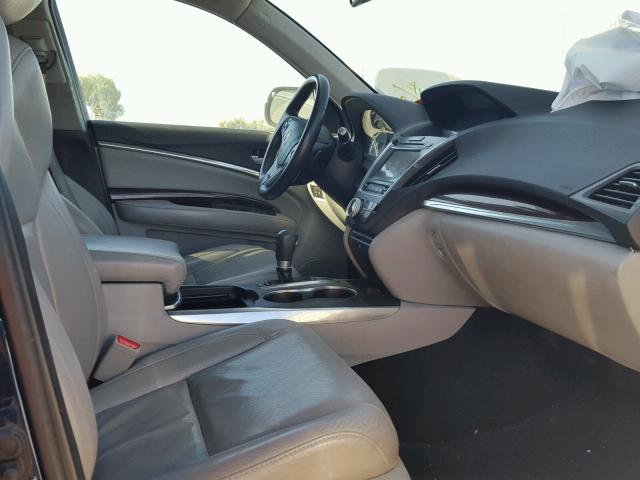 5FRYD3H85EB012526 - 2014 ACURA MDX ADVANC BLUE photo 5