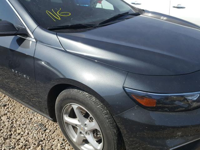 1G1ZB5ST5HF183371 - 2017 CHEVROLET MALIBU LS ნაცრისფერი ფოტო 9