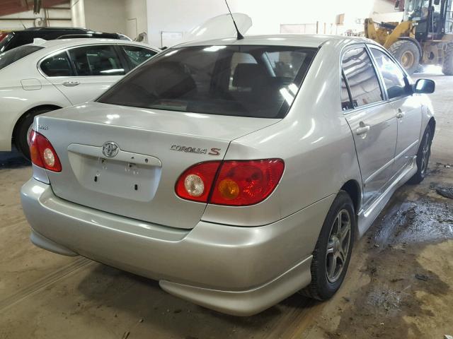 1NXBR32EX3Z091389 - 2003 TOYOTA COROLLA SILVER photo 4