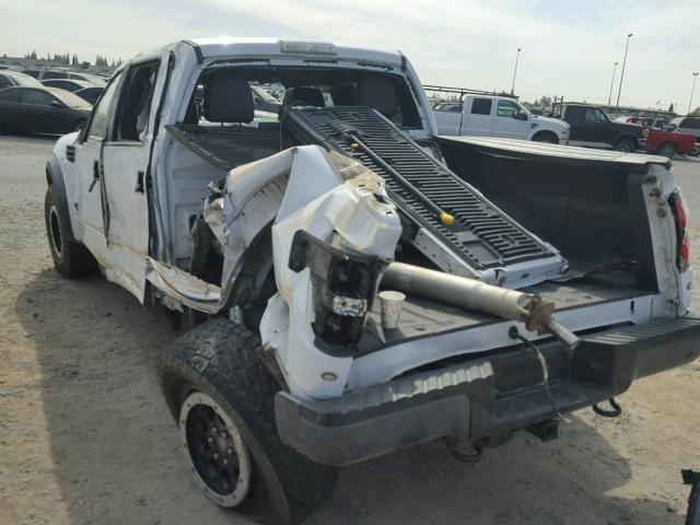 1FTFW1R66EFC43113 - 2014 FORD F150 SVT R WHITE photo 3