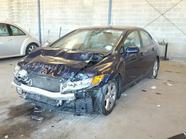 1HGFA16808L071883 - 2008 HONDA CIVIC EX BLUE photo 2