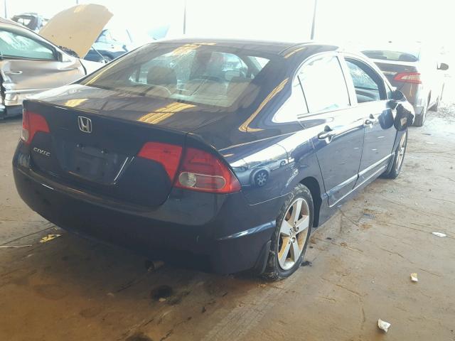 1HGFA16808L071883 - 2008 HONDA CIVIC EX BLUE photo 4