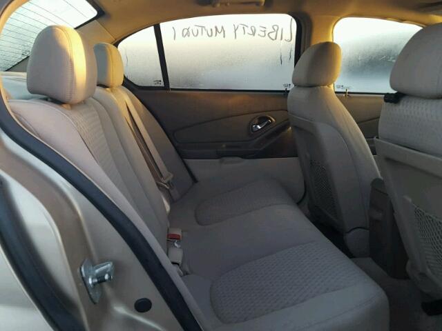 1G1ZT51F26F249140 - 2006 CHEVROLET MALIBU LT GOLD photo 6