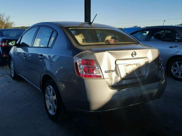 3N1AB61E87L610935 - 2007 NISSAN SENTRA GRAY photo 3