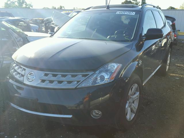 JN8AZ08WX6W546673 - 2006 NISSAN MURANO BLACK photo 2