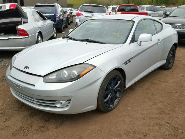 KMHHN66F47U253498 - 2007 HYUNDAI TIBURON SILVER photo 2